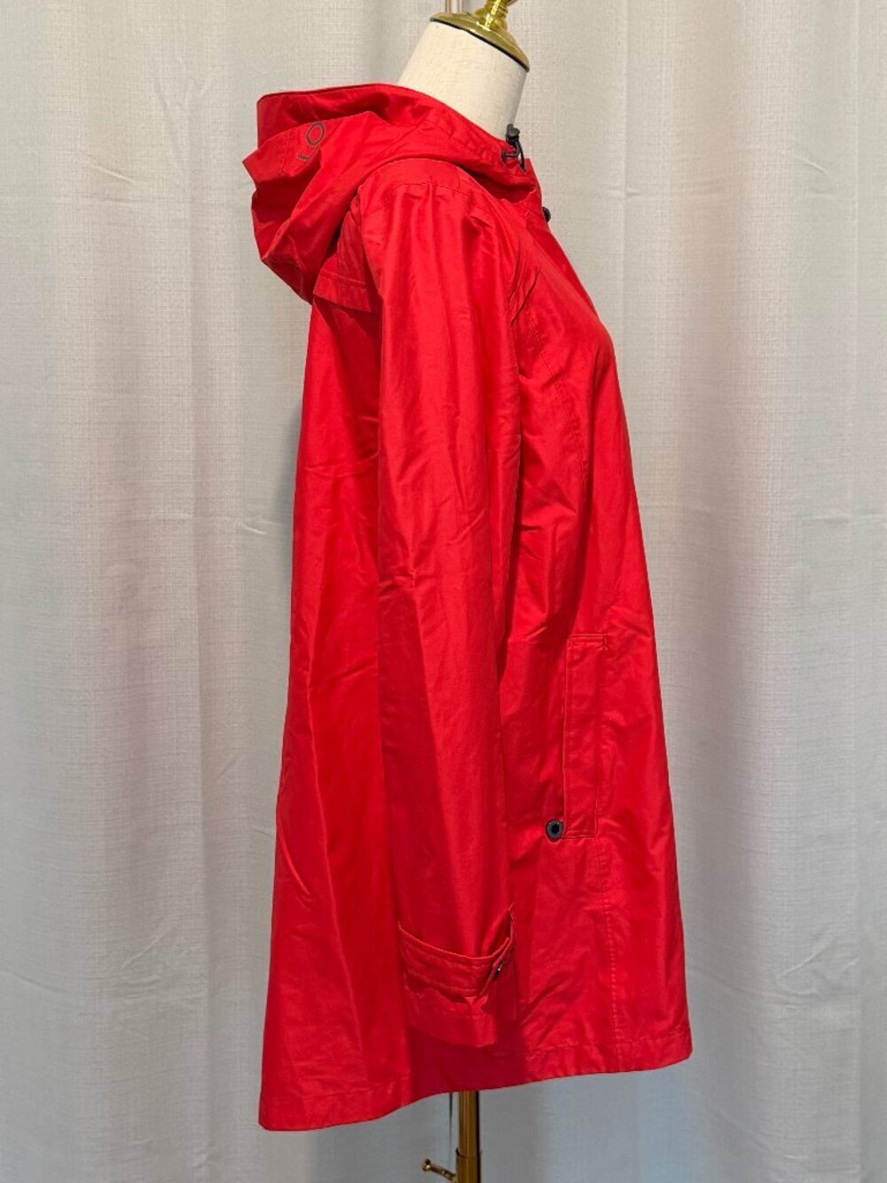 Lole Women's Rain Trench Coat - Waterproof Sealed Seams - Red - Size L - Picture 2 of 16